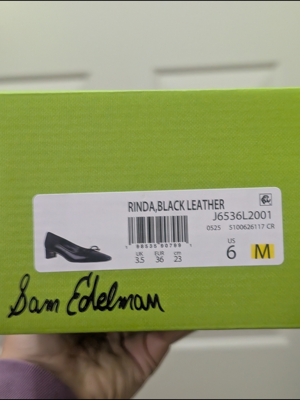 Sam Edelman Bright Lime Green Branded Box - Picture 10 of 13
